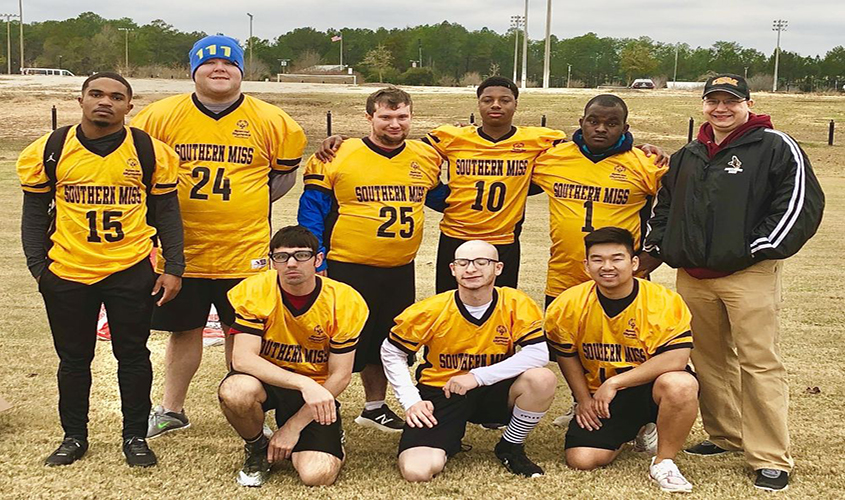 SO College Southern Miss Competes in Flag Football Tournament