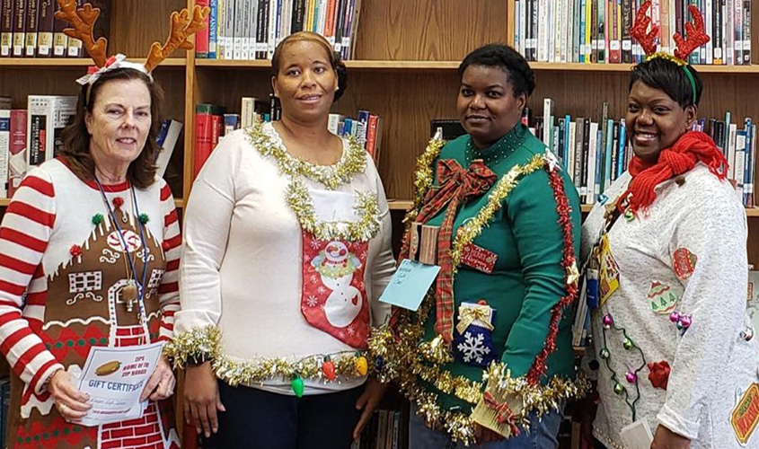 Ugly Sweater Contest at Magee High!
