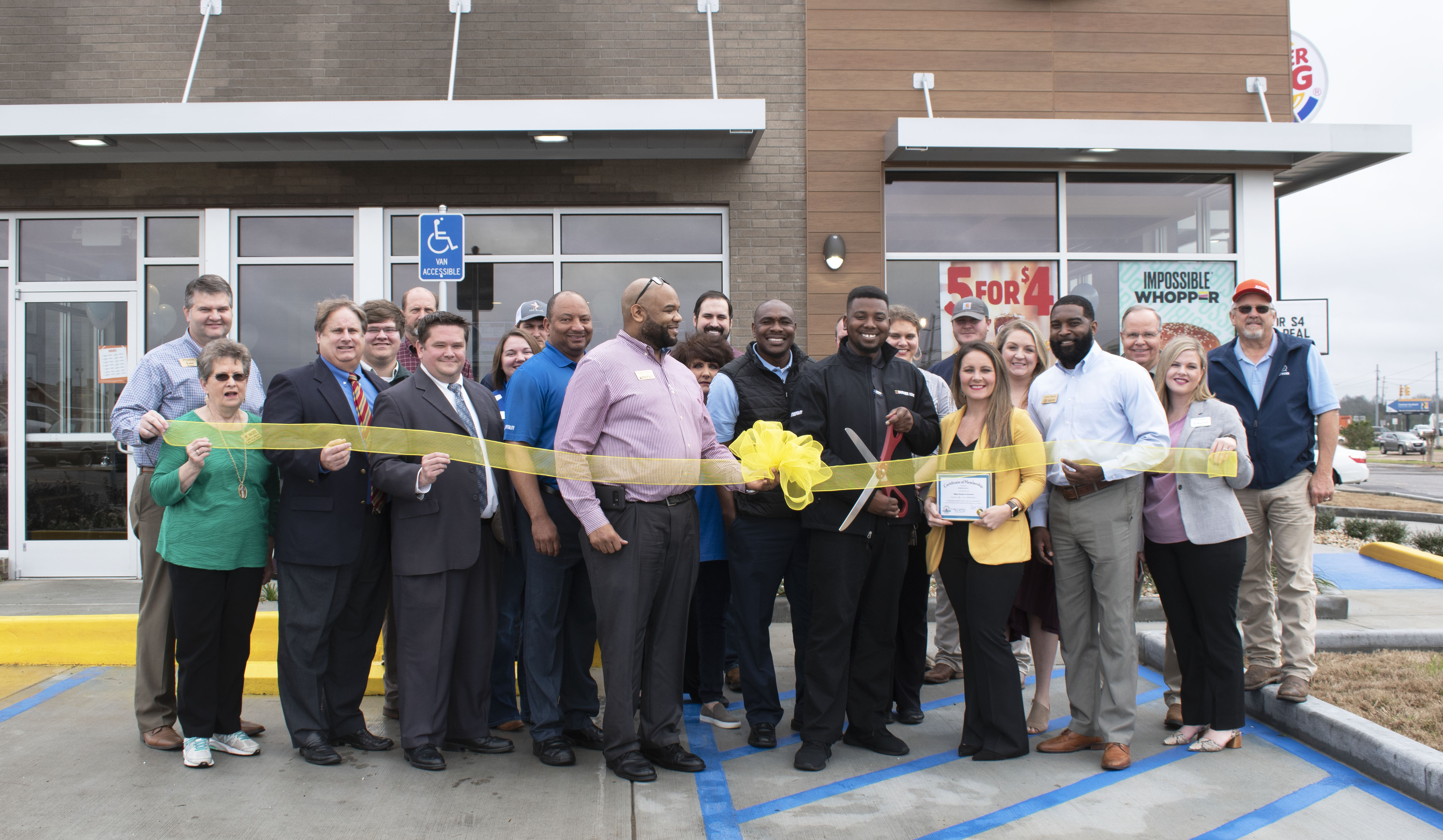 Burger King Holds Ribbon Cutting