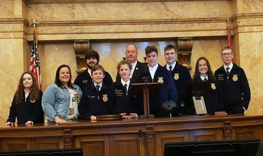 SIMPSON COUNTY FFA ATTENDS THE MS FFA  LEGISLATIVE BREAKFAST!