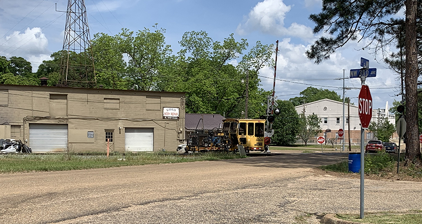 Canadian National Railroad Crossing in Magee, MS