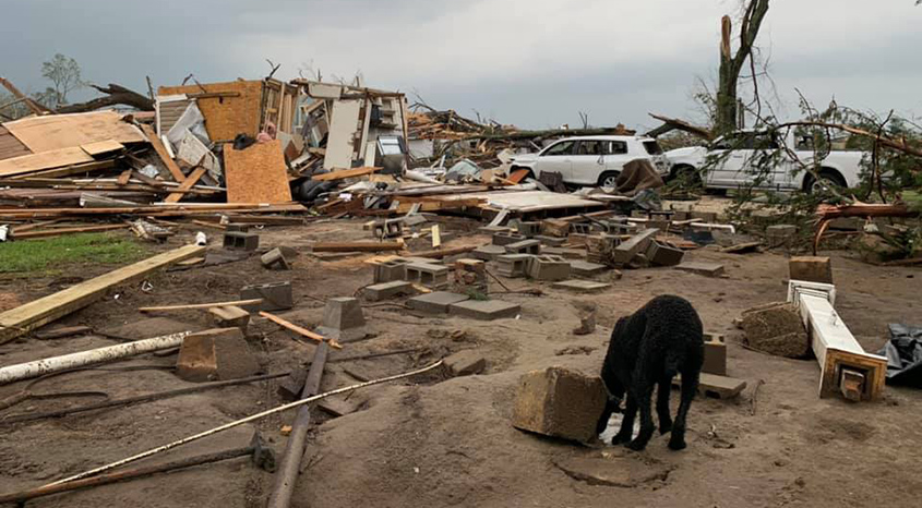 INITIAL DAMAGE REPORT, SEVERE WEATHER APRIL 12. (MEMA REPORT)