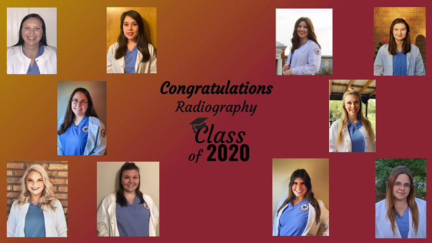 Ten Jones College students graduate “virtually” from Radiologic Technology