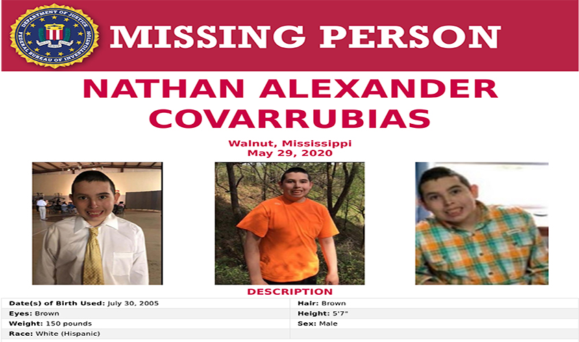FBI Assisting in Search for Missing Teenager in Alcorn County in Mississippi