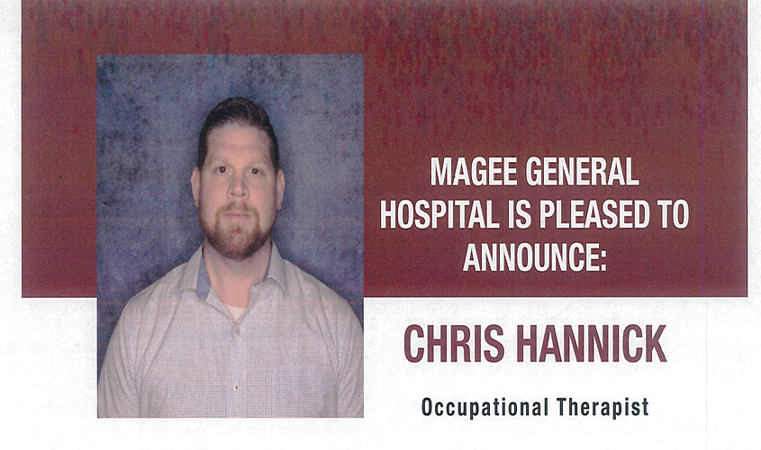 MGH New Occupational Therapist Chris Hannick