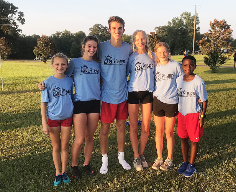 SCA Cross Country winners in Early Bird run