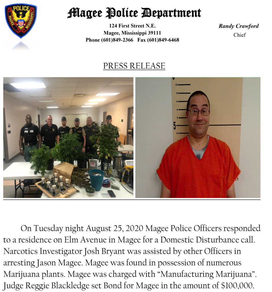 Magee Police Dept