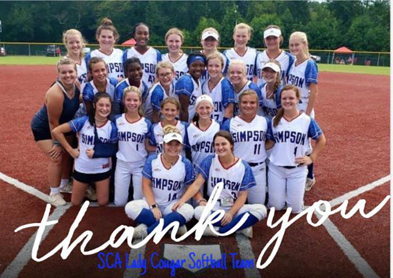 Simpson Academy Lady Cougars Softball