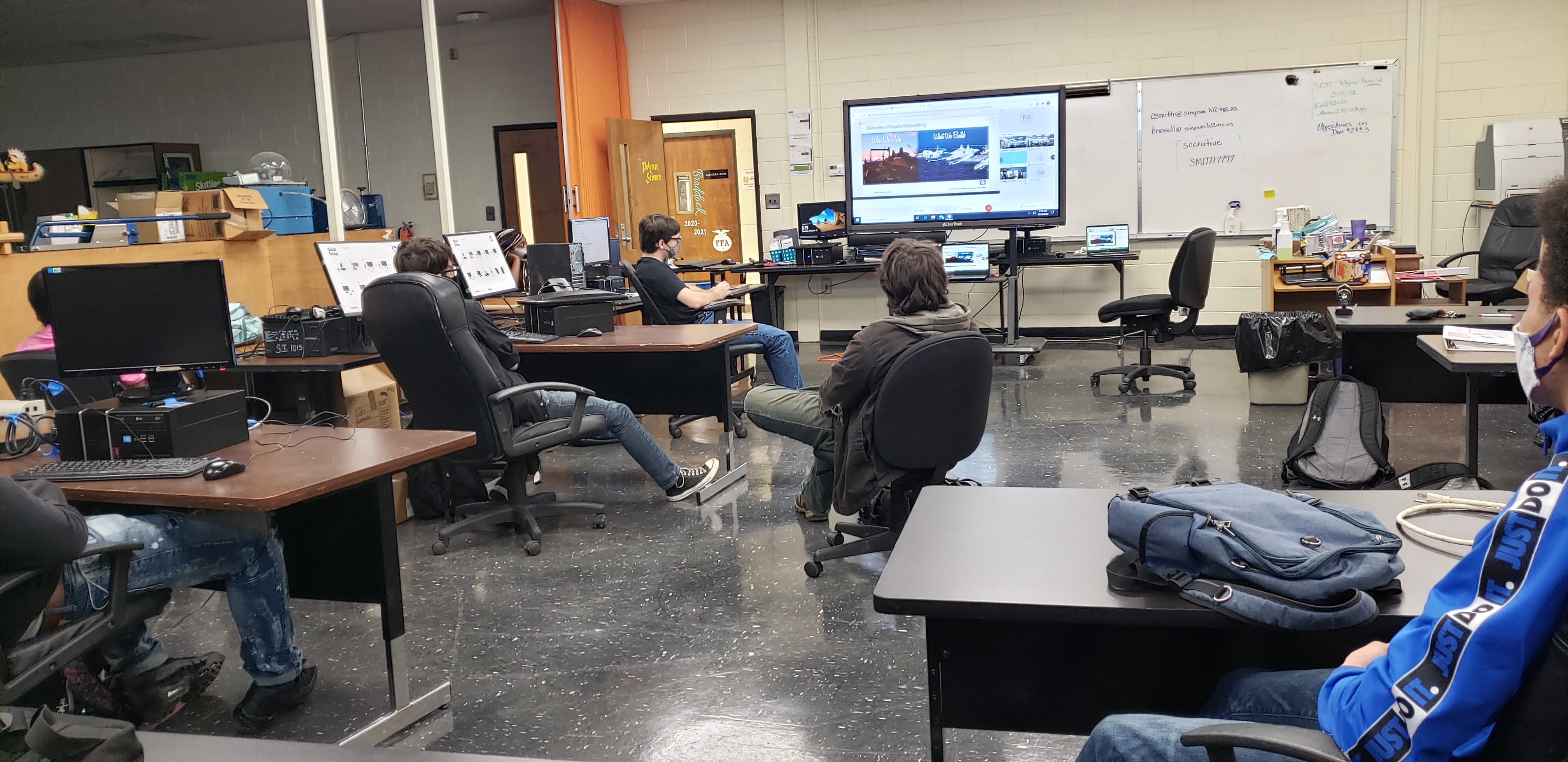 SCTC STUDENT’S ENJOY A VIRTUAL FIELD TRIP AT INGALL’S SHIPBUILDING!