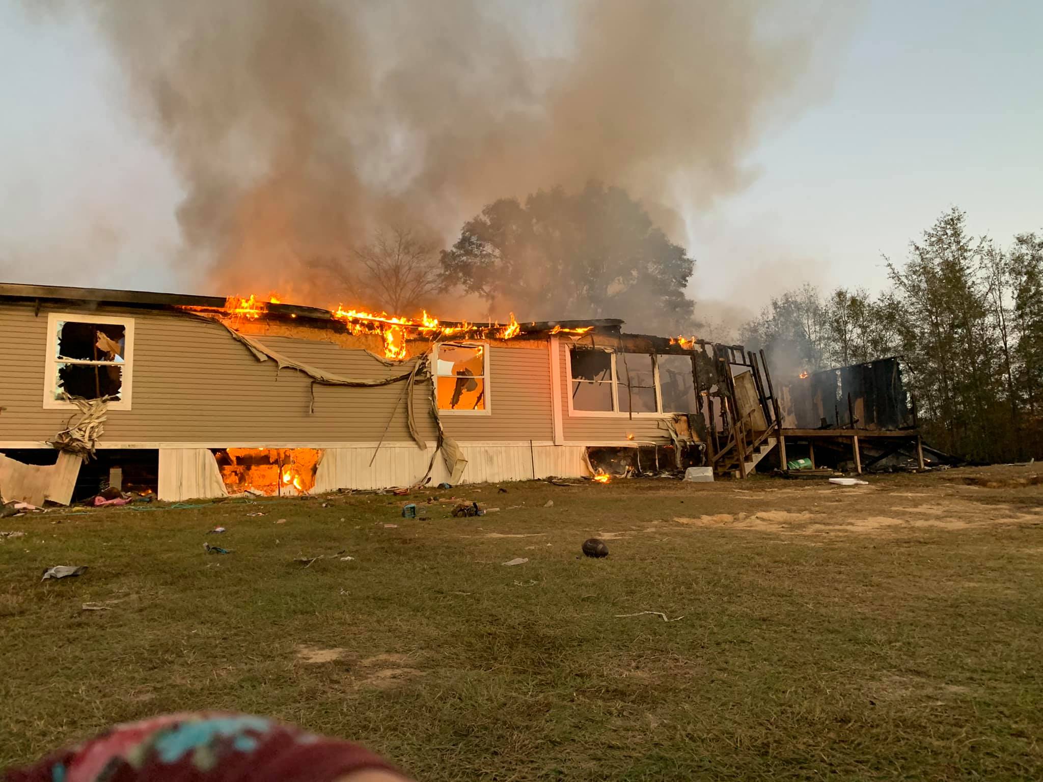Fire on Dry Creek Road