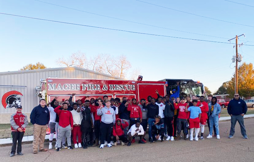 Magee Fire Department Supports Trojans