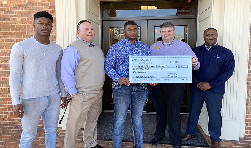 PriorityOne Bank Makes Donation Toward State Rings