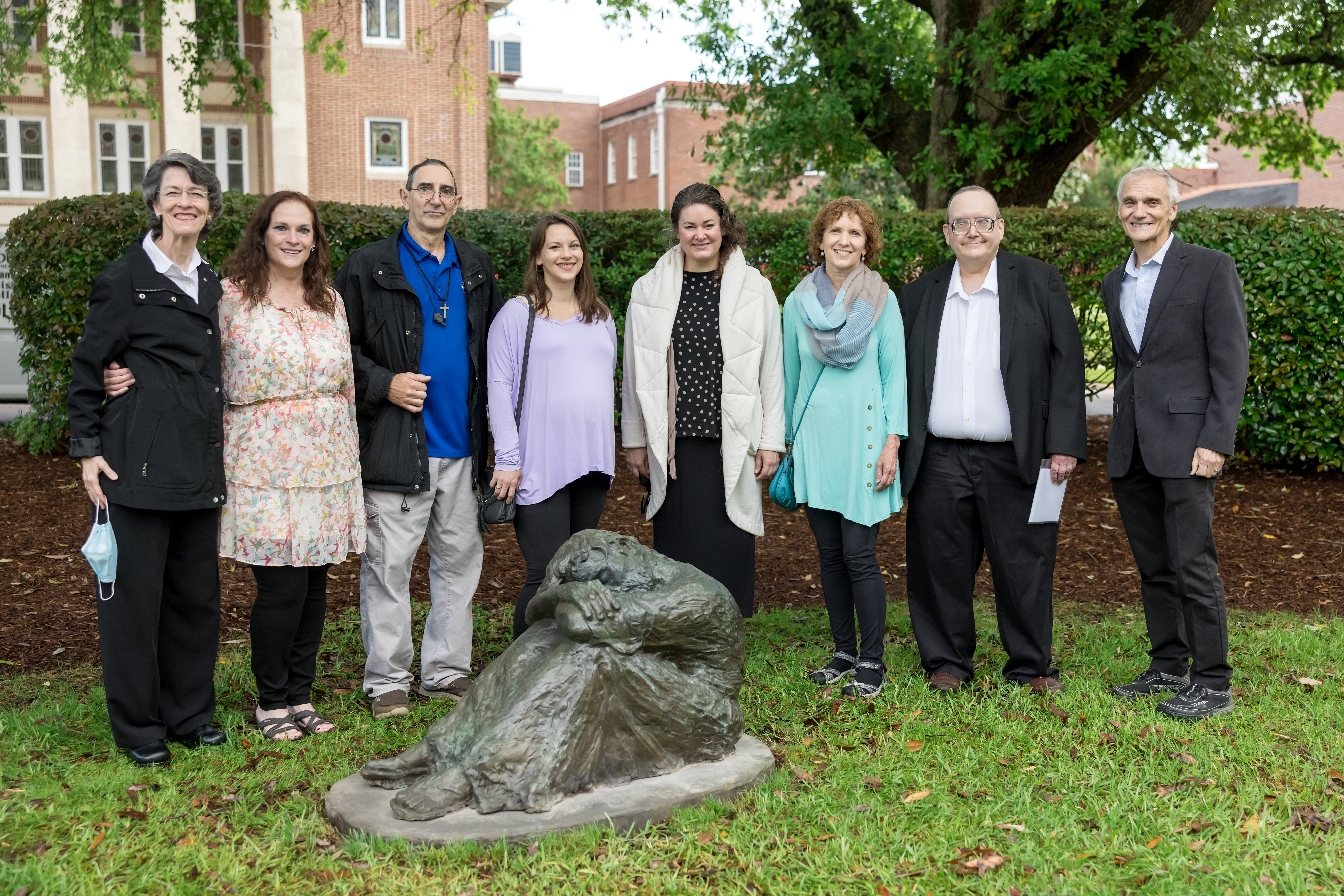 Sculpture Dedication Attracts Sam Gore Admirers