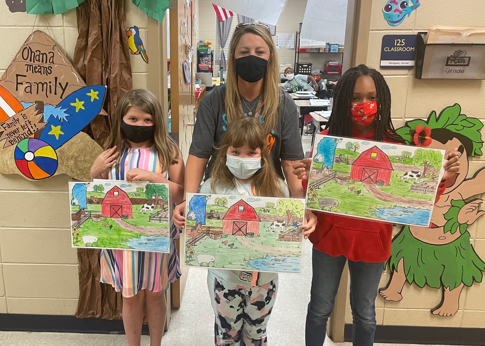 Mendenhall Elementary Farm Bureau Coloring Contest Winners