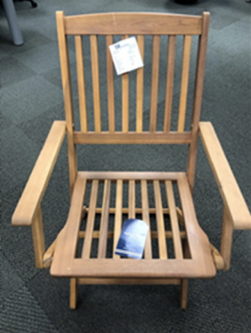 TJX Recalls Outdoor Wooden Folding Chairs