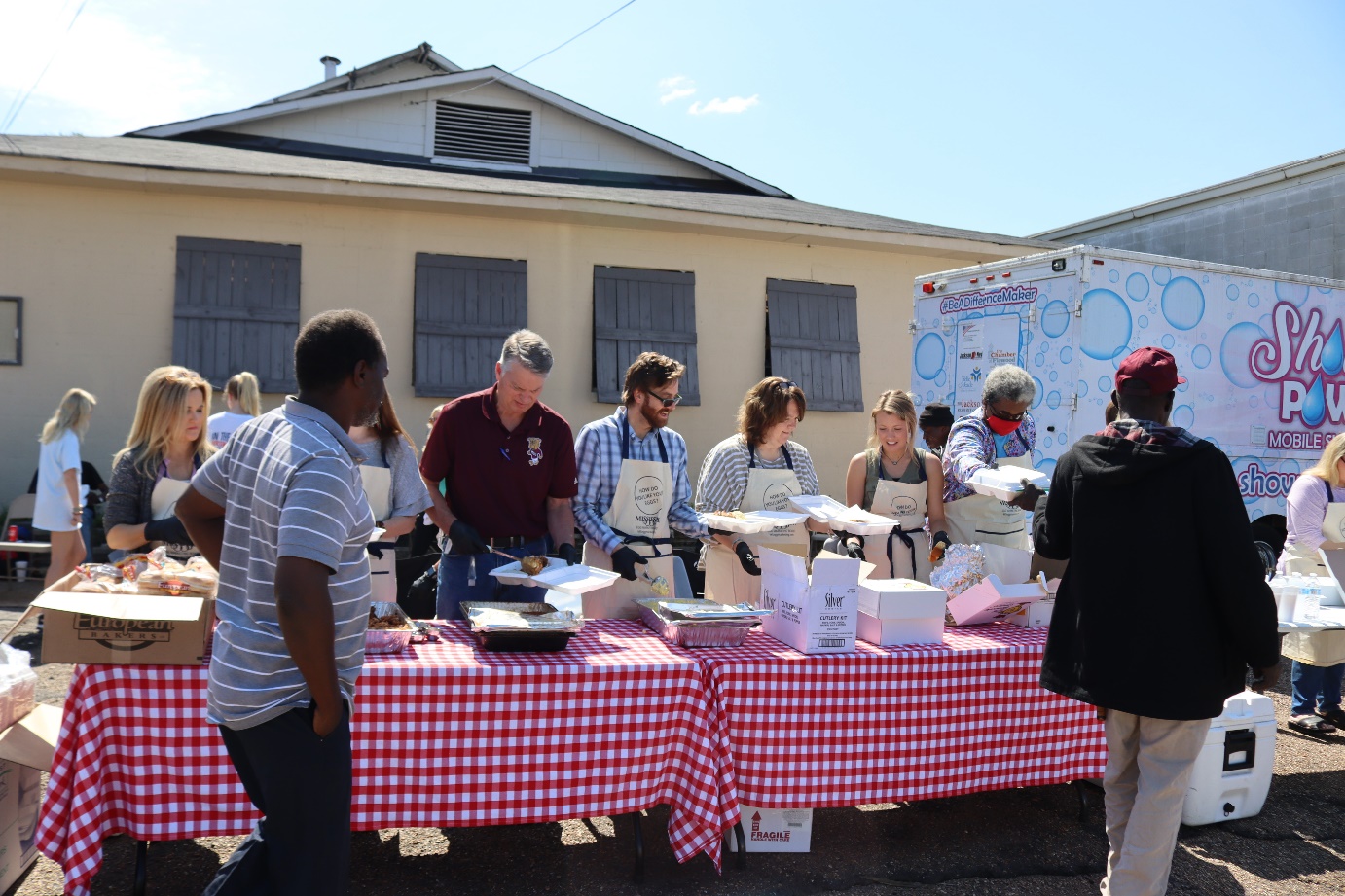 MDAC Employees Partner with the Mississippi Egg Marketing Board to Provide Meals for Shower Power in Recognition of National Egg Month