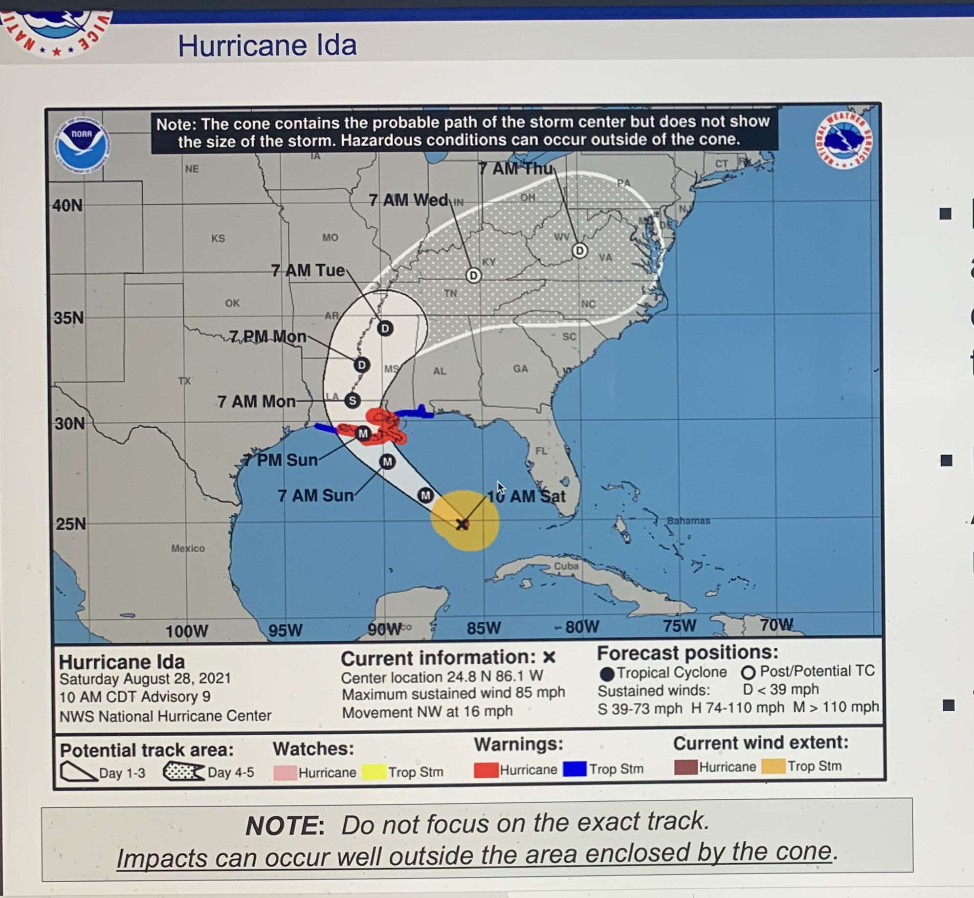 Hurricane Ida Continues to Streghten