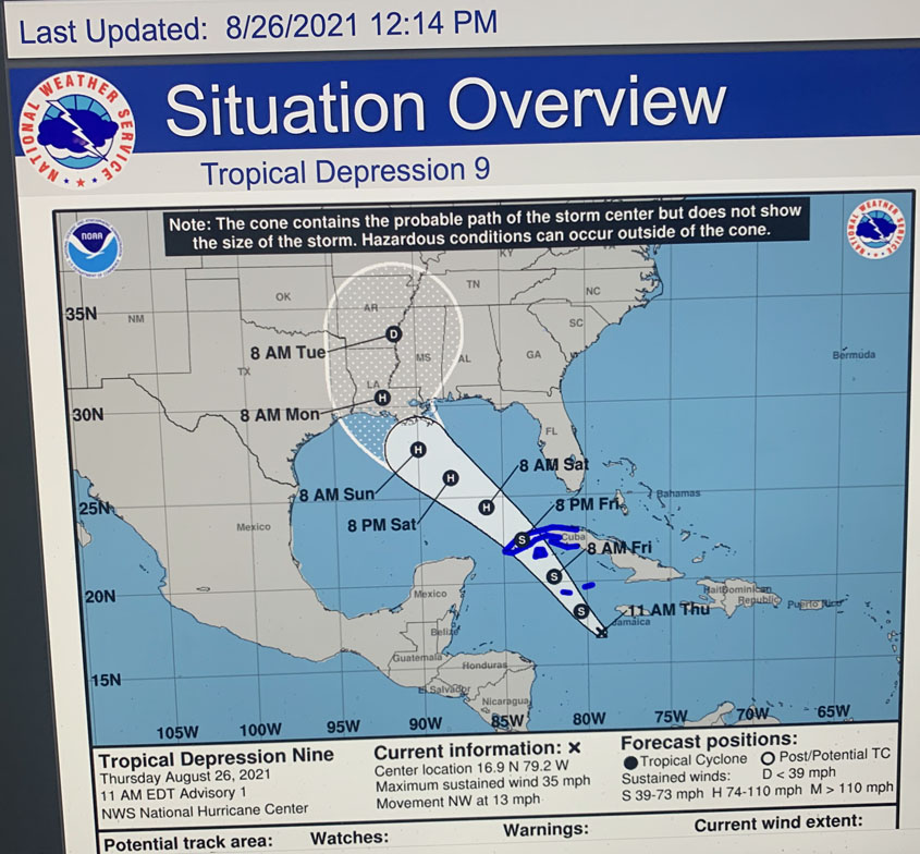 Tropical Depression Possibly Headed Our Way