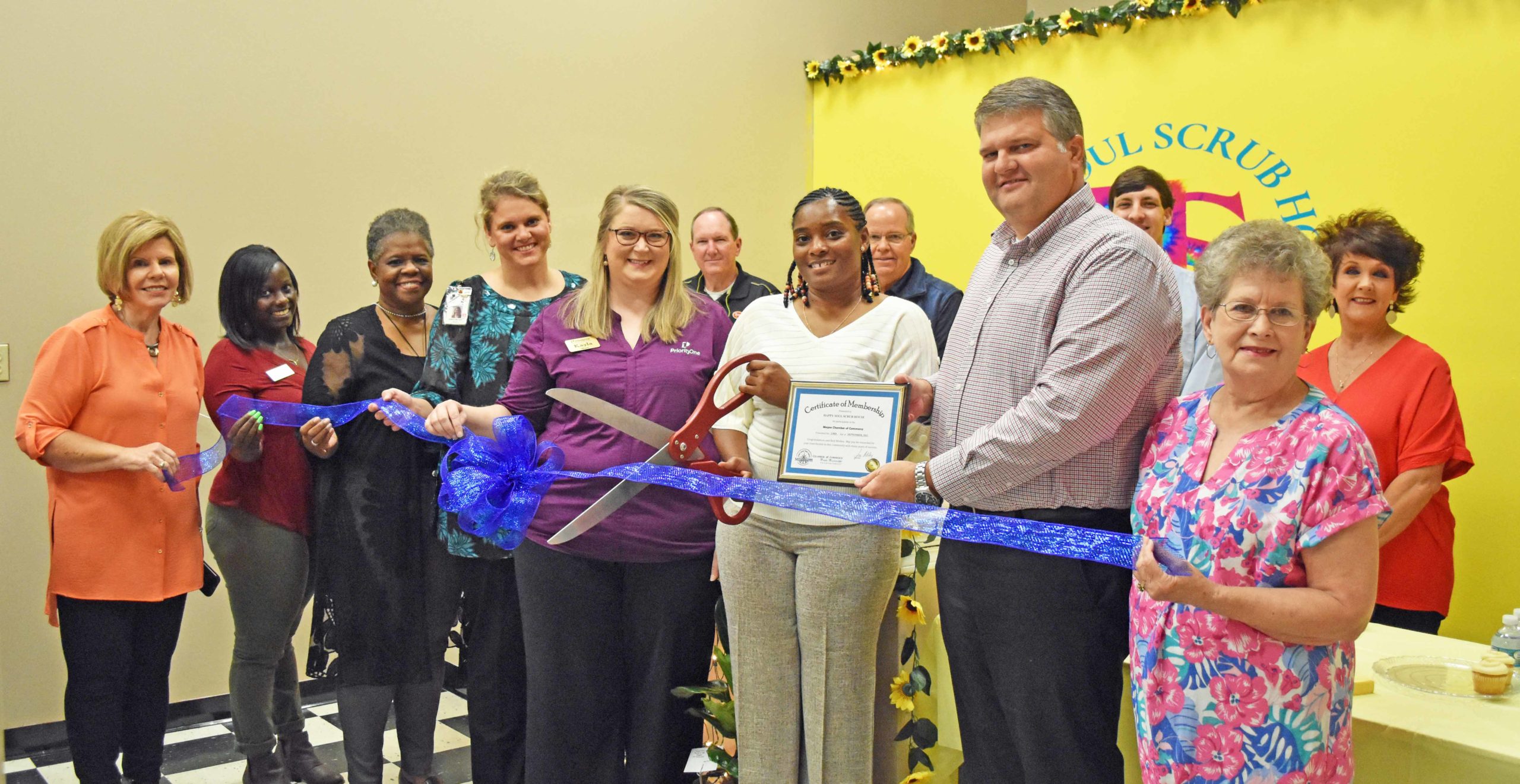 Happy Soul Scrub House Host Ribbon Cutting