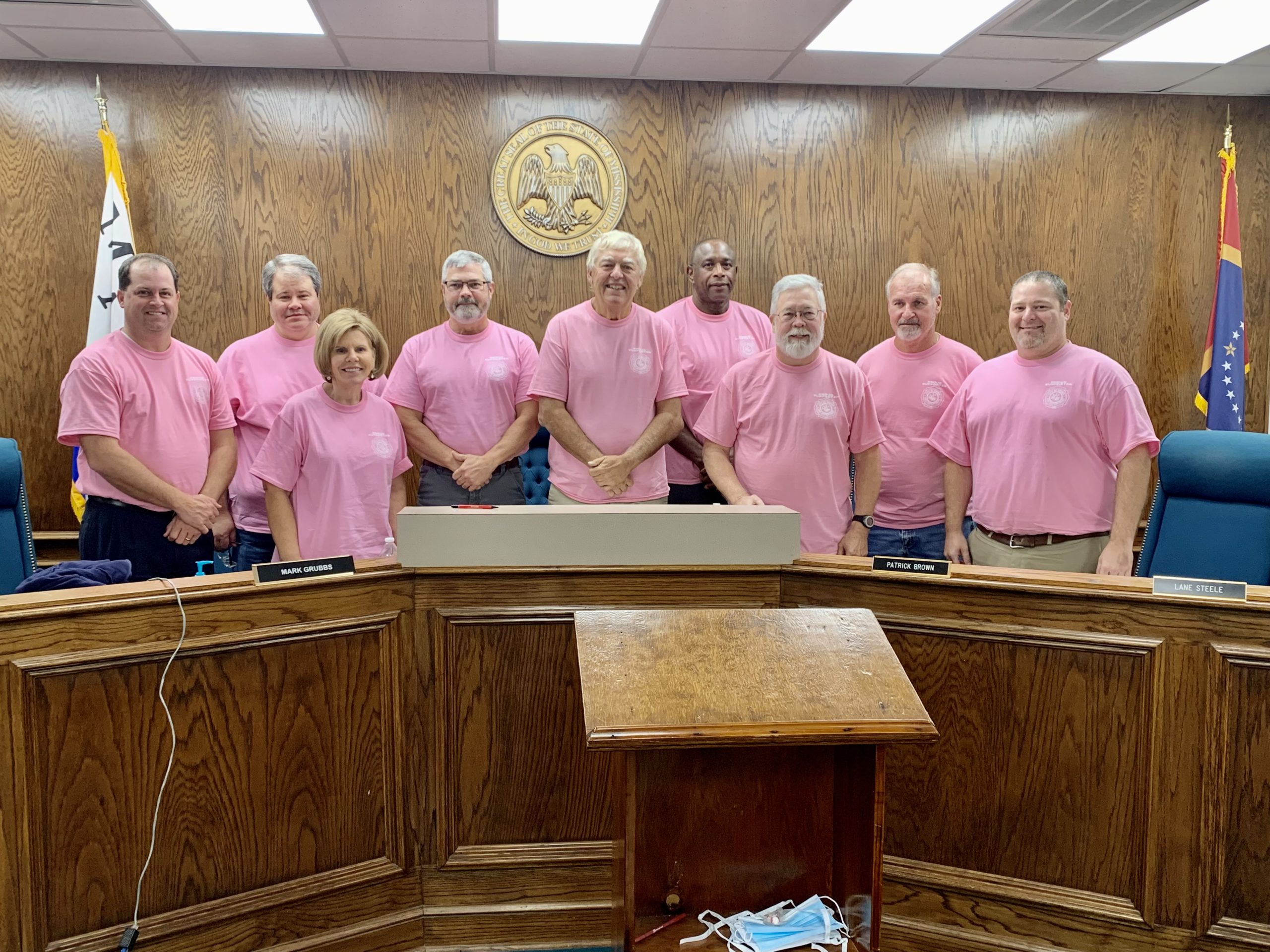 Magee Board Dressed in Pink