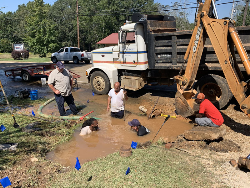Main Water Break in Magee
