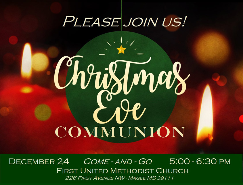 Christmas Eve Communion @ First United Methodist Church Magee