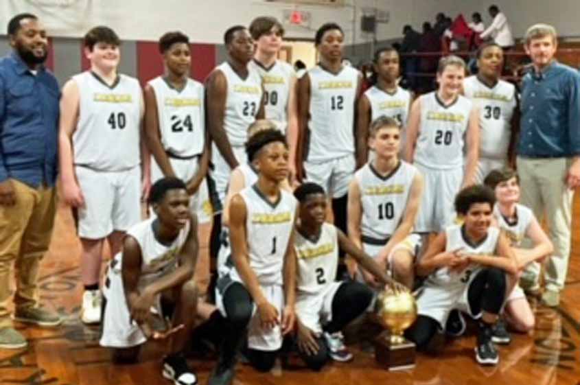 Simpson Central Boys Basketball Claims Conference Championship