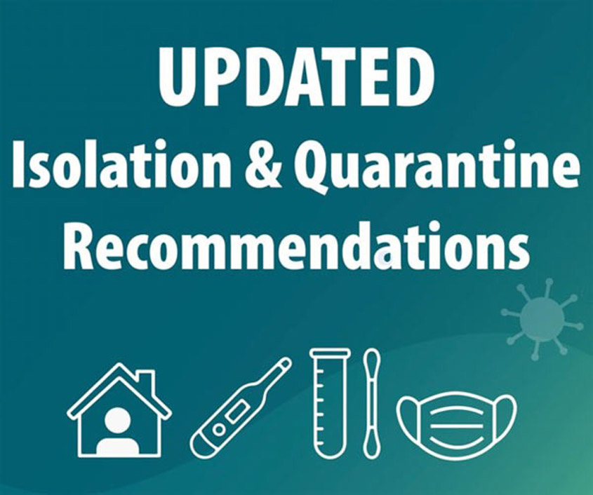 Isolation and Quarantine info from CDC