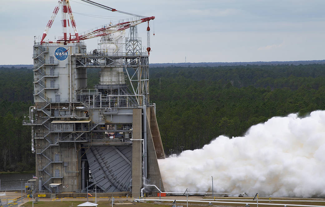 NASA Conducts 1st RS-25 Engine Test of Year at Stennis Space Center