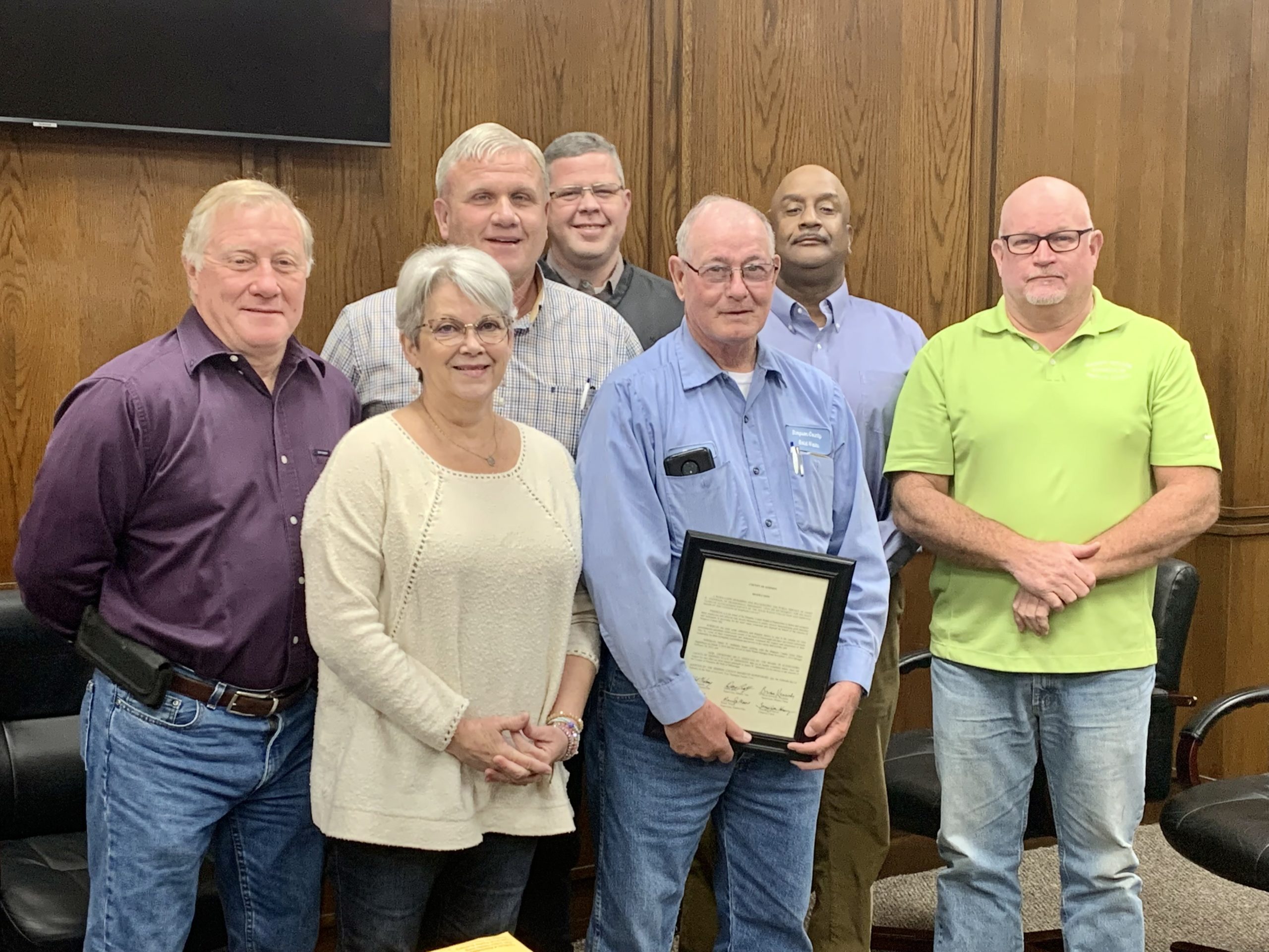 Board Honors Anderson on his Retirement