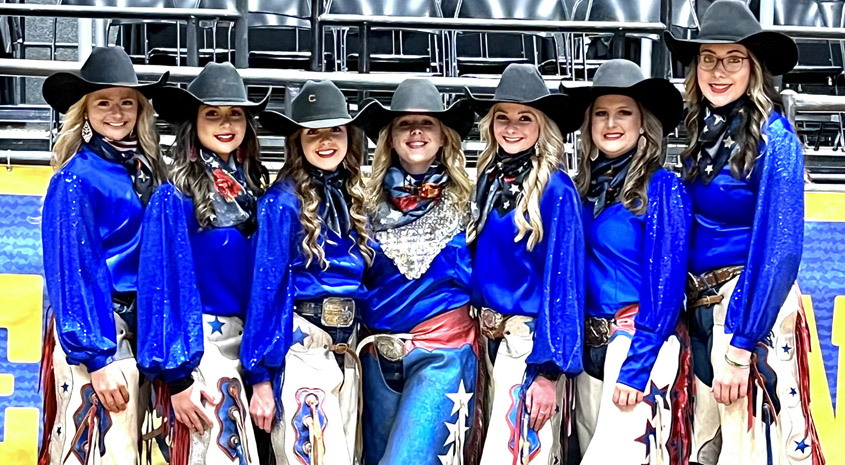Dixie National Rodeo Flag Girls–with a Magee Twist