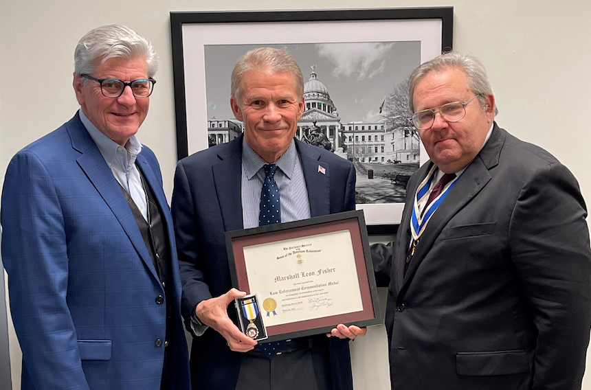 Fisher Receives Prestigious Law Enforcement Commendation