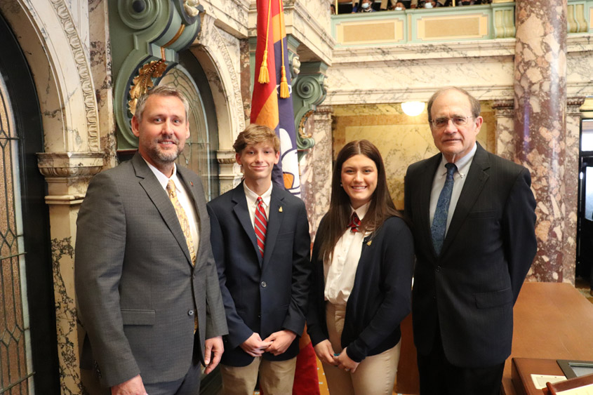 Kaylea Barr & Reece Welch Assists at State Capital