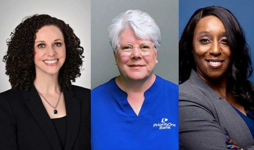 PRIORITYONE BANK PROMOTES WENDY BURNETTE, CHERYL DEAS & FELISHA MAGEE
