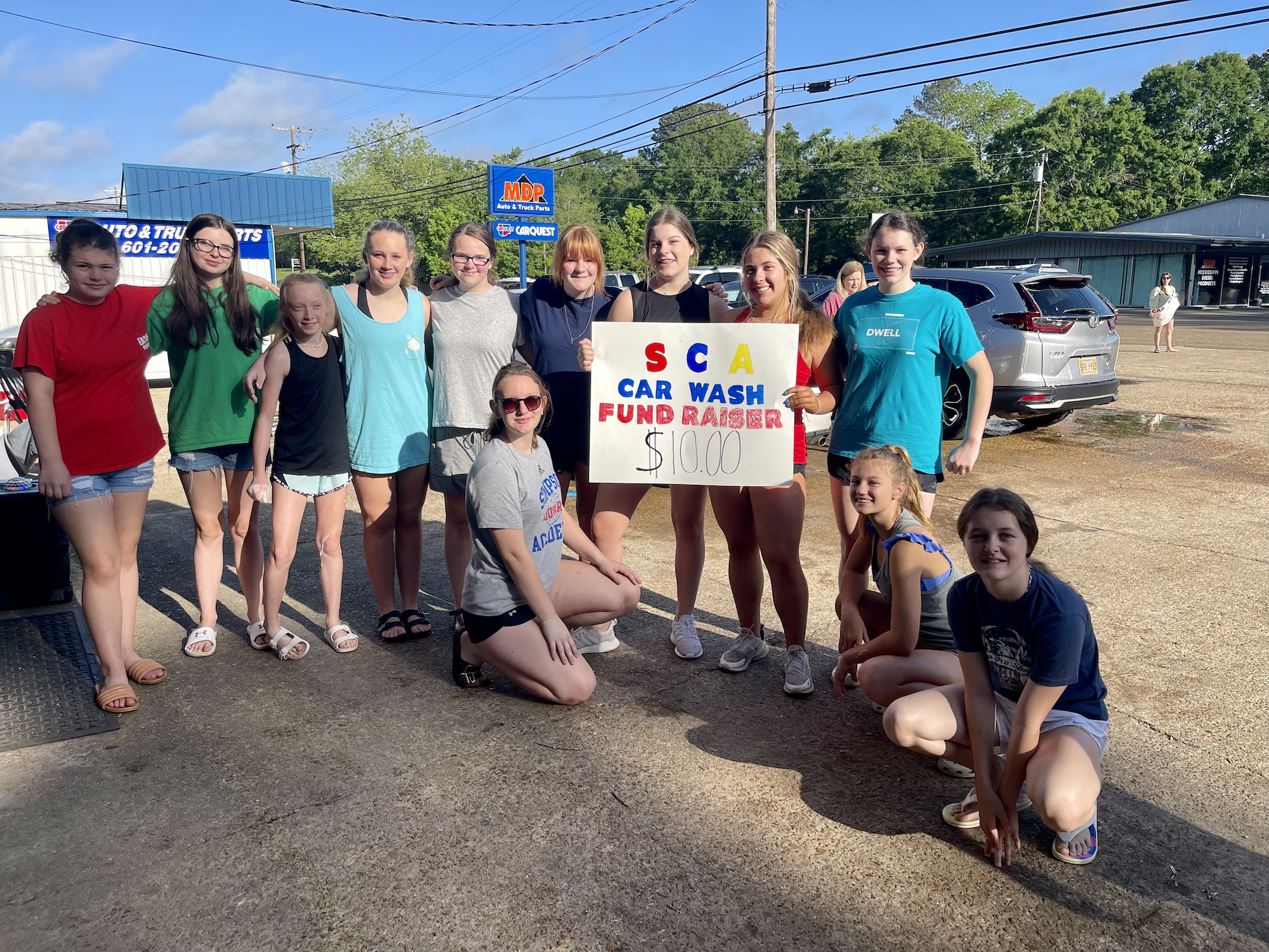 Simpson Volleyball Team Car Wash Fundraiser
