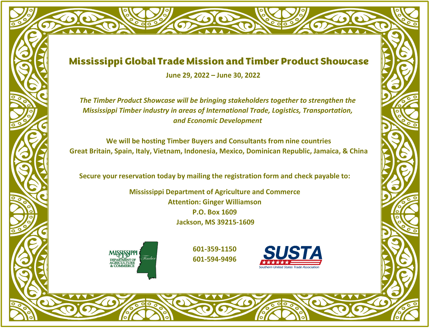 MDAC Hosts Mississippi Timber Promotion Inbound Trade Mission and Showcase