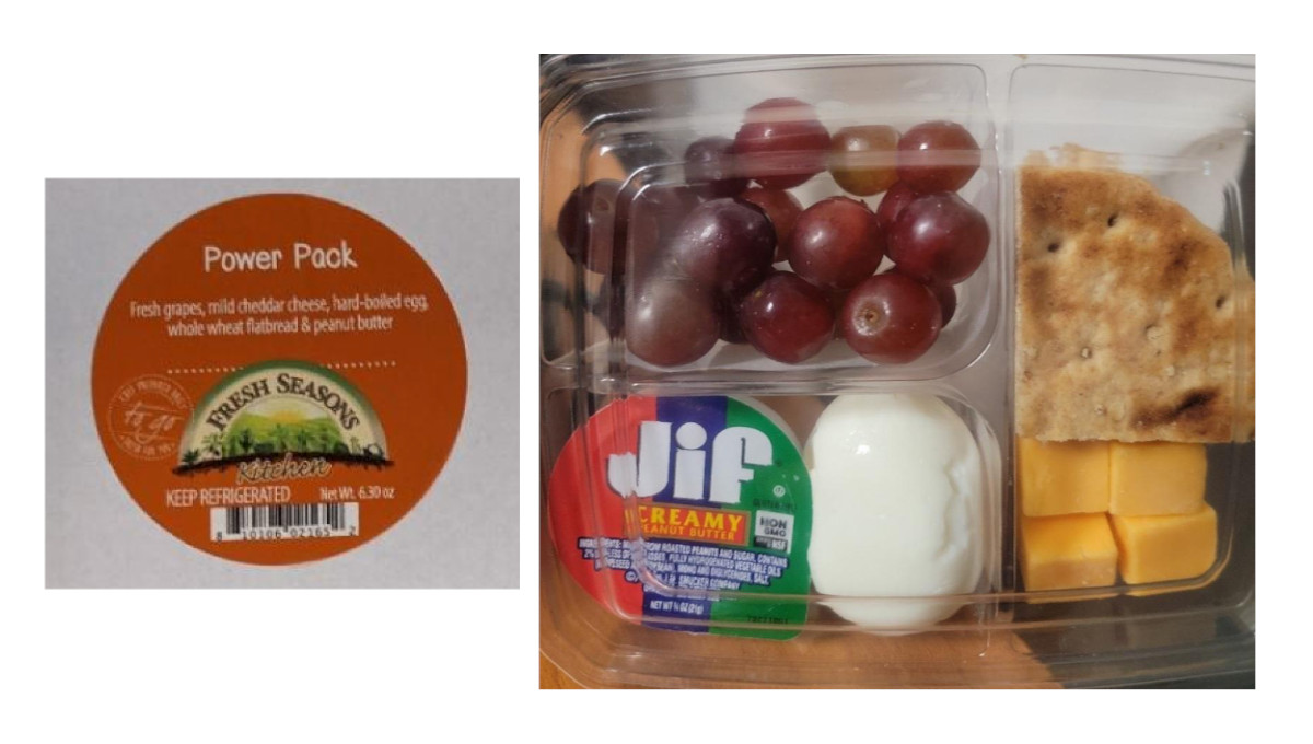 “Fresh Seasons Power Packs” with Jif peanut butter recalled