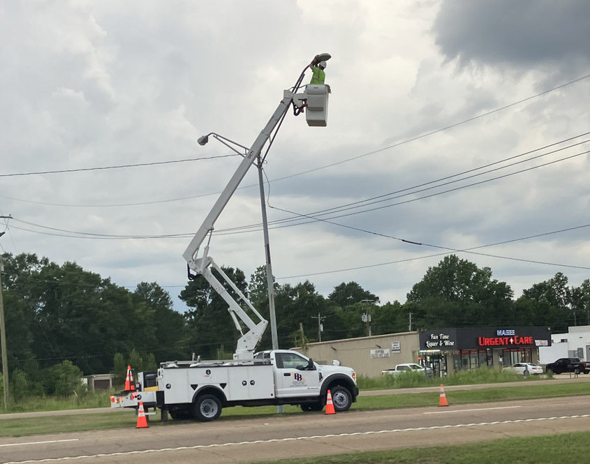 Lights  on Highway 49