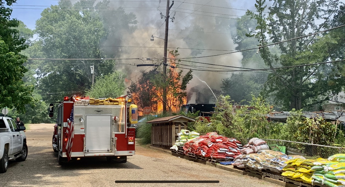 Blazing Residential Fire Inside City Limits of Magee