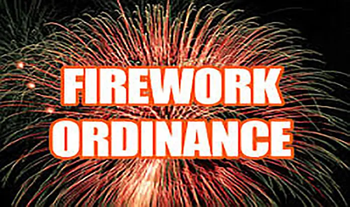 Firework Ordinance Reminder for the City of Magee