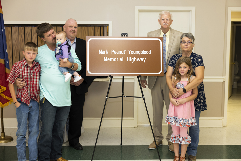 Mark “Peanut” Youngblood Memorial Highway dedicated in Franklin County 