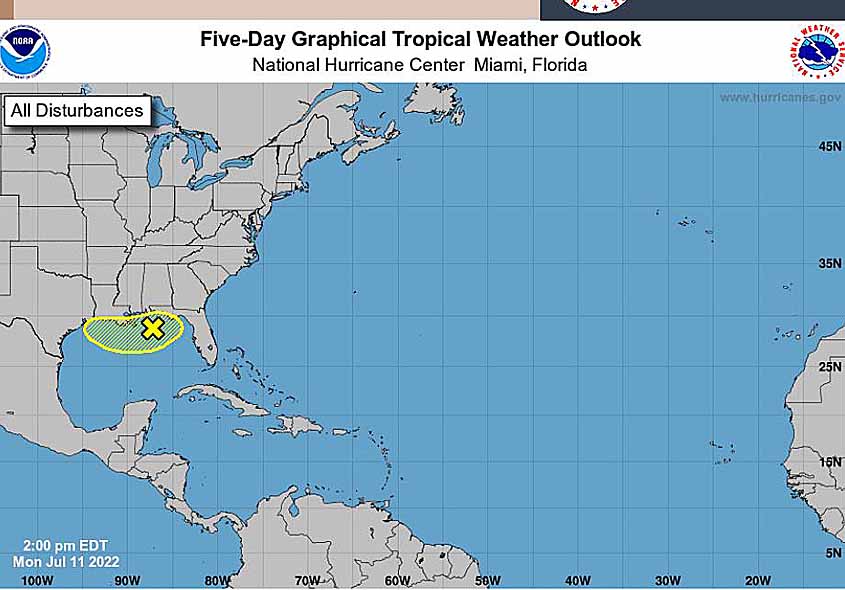 5 Day Tropical Weather Outlook