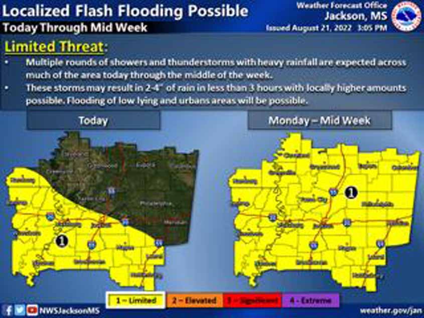 Flooding Possible Thru Mid Week