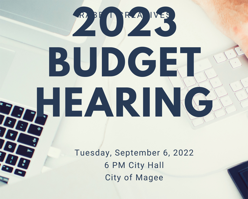 Public Hearing for Input & Discussion on the Tax Levy  & 2023 Budget