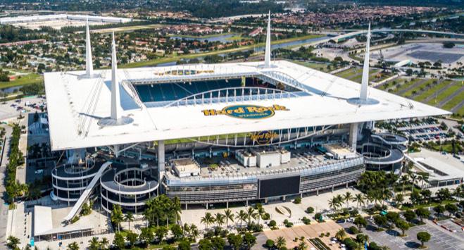 Hard Rock Stadium home of the Miami Hurricanes