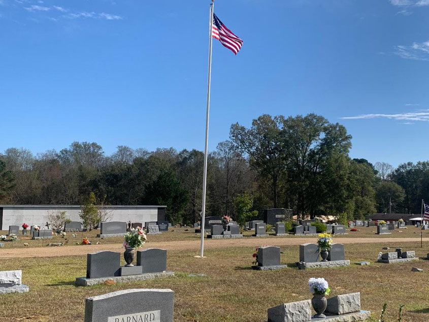 Old Glory Flying High @ Magee City Cemetery