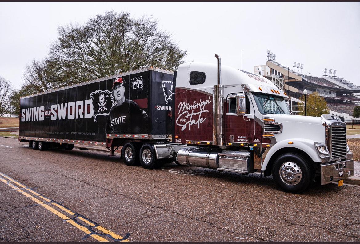 Mississippi State Dedicates Equipment Truck to Mike Leach’s Memory