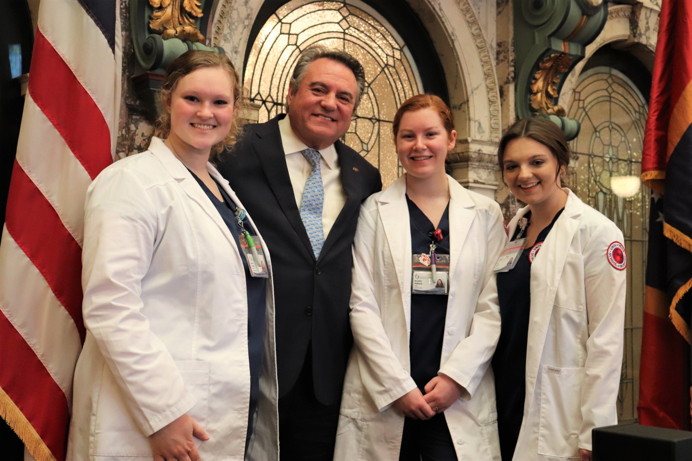 UMMC Nursing students from Hernando, Mendenhall and Joneboro, Ark., lobbied lawmakers for increased funding