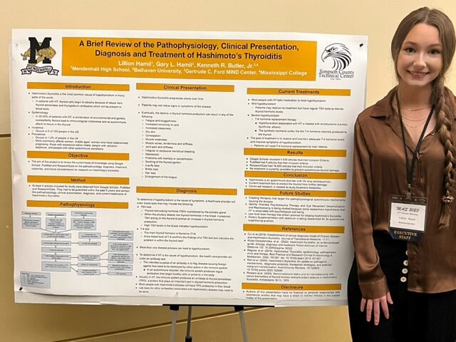 Mendenhall High School Student Receives Prestigious Award from Mississippi Academy of Sciences 
