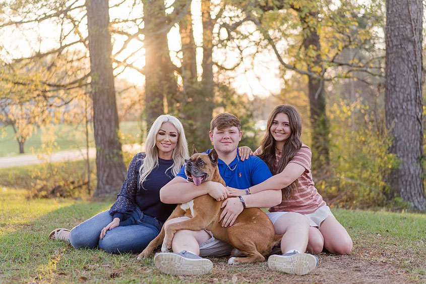A Family and their Dog